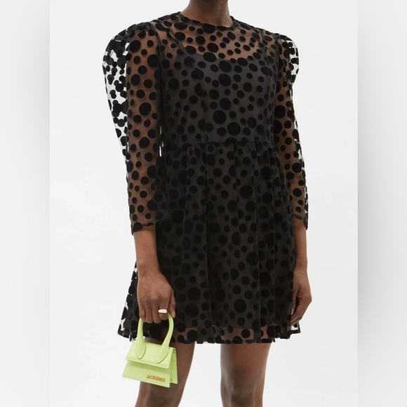 ❣️SOLD ON THREADUP* NWOT Batsheva Polka dot dress - Picture 1 of 4
